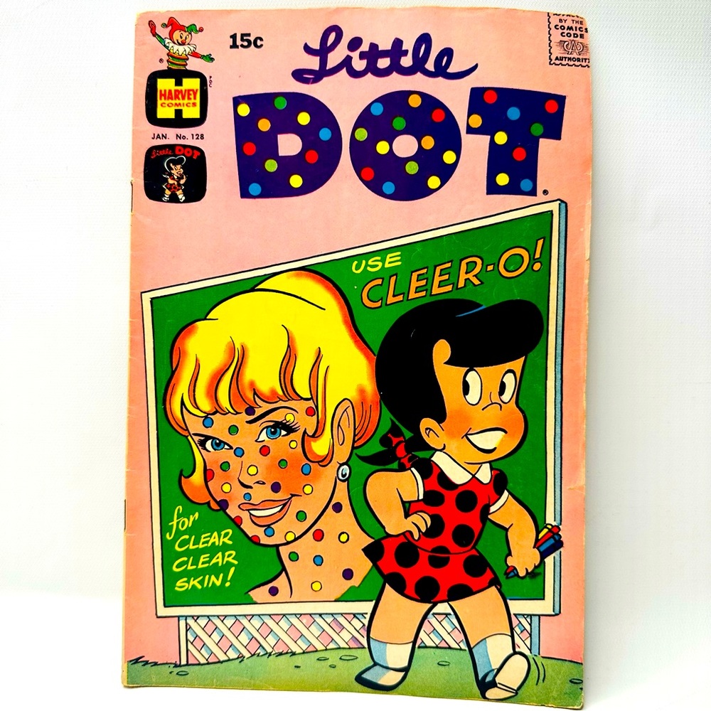 Little Dot Use Cleer-o! #128 Jan. Harvey Comics VTG Collectible 1970